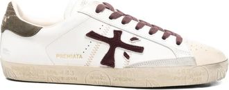 Premiata Sneakers in pelle con logo - Bianco