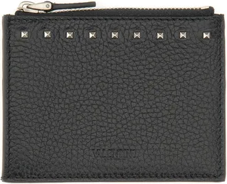 Valentino Garavani Rockstud Card Holder-Uomo