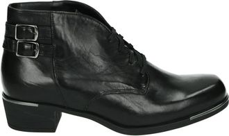 Durea Westerse dameslaars in zwart leer - Dames - Laarzen met Hak - Zwart - 38 EU - Leer - Schoenen