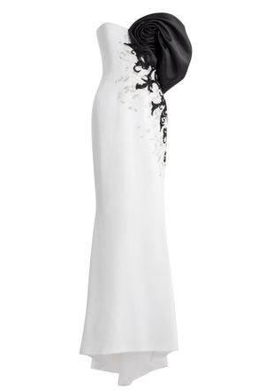 Saiid Kobeisy Crepe Straight Fit Dress