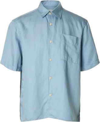 Selected Heren, Overhemden, Blauw, Maat: M