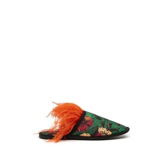 La DoubleJ Boudoir Slipper - Dames - Pantoffels - Groen - S - Schoenen