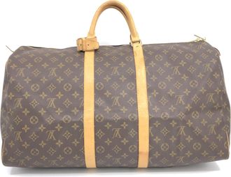 Louis Vuitton Monogram Keepall 55 Womens Handbag (Pre-Owned)