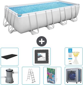 Bestway Piscina Bestway Power Steel Rectangular - 488x244x122 Cm - 8-piezas S538