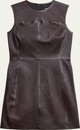 Theory Sleeveless Nappa Leather Mini Dress