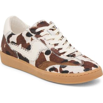 Dolce Vita Notice Stitch Genuine Calf Hair Sneaker in Cocoa Taurus Calf Ha at Nordstrom Rack, Size 6.5