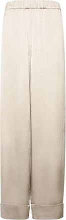 Blanca Vita Beige Broek Verhoog Garderobe Stijl - Dames - Straight fit broeken - Beige - XS - Broeken