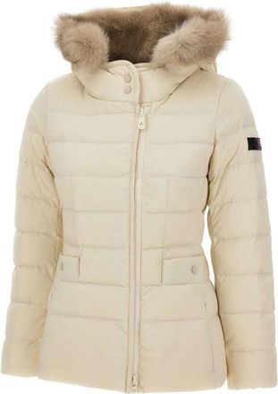 Peuterey Turmalet ML 06 Fur - Dames - Gewatteerde jassen - Wit - 2XL - Polyester - Jassen