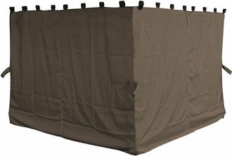 Quick-Star Quick-star - 4 Seitenteile F&uuml;r Pavillon Nizza 3x4m Seitenwand Taupe / Beigegrau Ral 7006