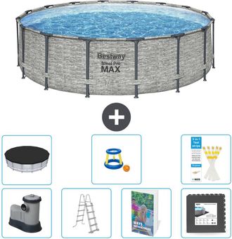 Bestway Piscina Bestway Steel Pro Max Redonda - 488x122 Cm - 8-piezas S525
