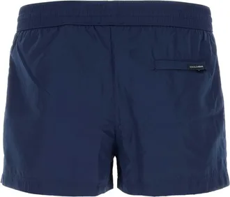 Dolce & Gabbana Mens Blue Polyester Swimming Shorts Bluscuro Sweater