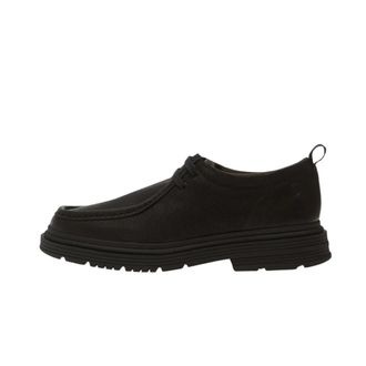 Clarks Badbury Seam - Heren - Veterschoenen - Zwart - 42 EU - Leer - Schoenen