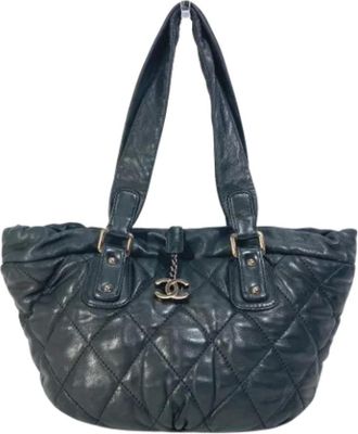 Chanel Pre-owned Leather chanel-bags - Dames - Vintage Handtas - Zwart - ONE Size - Vintage