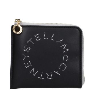 Stella McCartney Stella McCartney Zwarte Leren Portemonnee