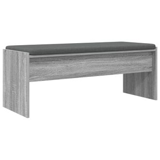 vidaXL Banco De Entrada Con Coj&iacute;n Gris Sonoma 103 X 38 X 40 Cm Vidaxl