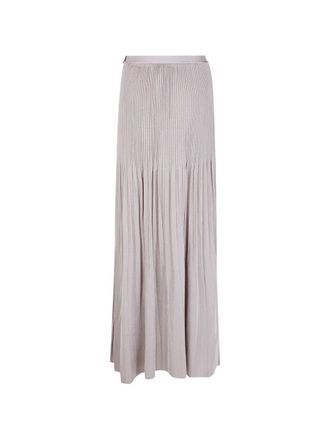 Giorgio Armani Viscose Plisse Long Skirt
