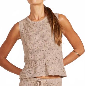bobi Macey Sleeveless Top In Taupe