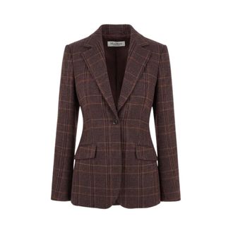 Max Mara Dames, Jassen, Bruin, Maat: 2XS Katoen