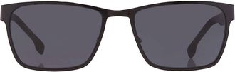 HUGO BOSS Grey Rectangular Mens Sunglasses BOSS 1038/S 0003/IR 57