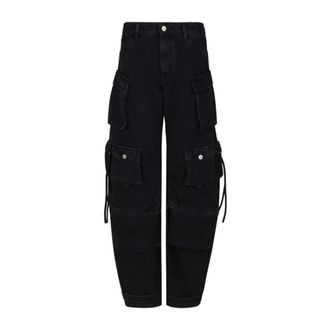 The Attico Dames, Jeans, Zwart, Maat: W26 Fleece