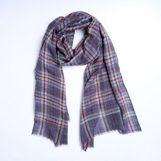 Vismaya Blue Plaid Scarf at Nordstrom