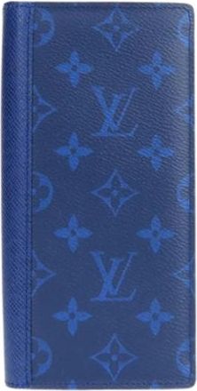 Louis Vuitton Pre-owned Vintage Long wallet (bi-fold) - Heren - Vintage Accessoires - Blauw - ONE Size - Vintage