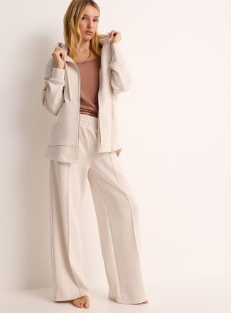 Miiyu Womens Peachskin-feel straight-leg lounge pant