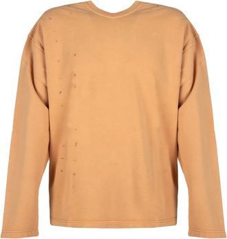 Diesel S-Almon-E1 Sweatshirt - Heren - Sweatshirts & Hoodies - Oranje - Maat: 2XL Katoen