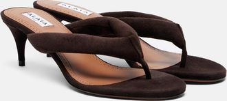 Alaia Ala&iuml;a Suede thong sandals