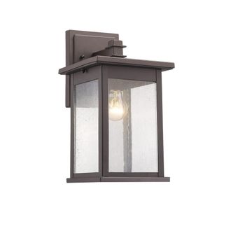 Chloe Lighting TRISTAN Transitional 1 Light Rubbed Bronze Outdoor Wall Sconce 14 Height