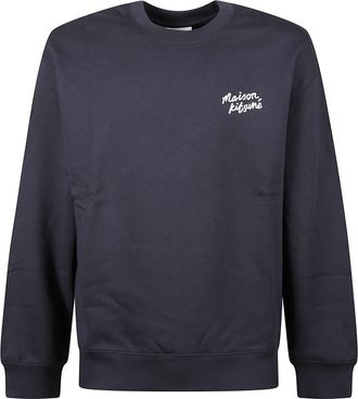 Maison Kitsun&eacute; Navy Blue Logo Sweatshirt