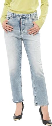 Dsquared2 Blue Regular High Rise Jeans