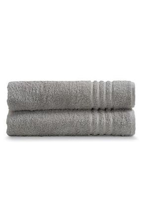 Ella Jayne Home Solid Cotton 2-Piece Bath Towel Set in Grey at Nordstrom Rack