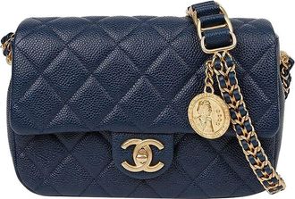 Chanel Caviar Skin Chain Soul Flap Shoulder Crossbody Bag (Authentic Pre-Loved)
