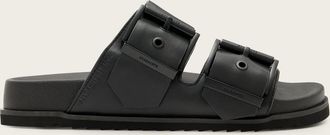 AllSaints Womens Leather Sian Leather Buckle Sandals, Size: UK 6/US 9/EU 39