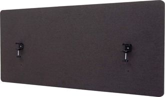 Hhg Separador Ac&uacute;stico De Escritorio Hhg 943, Mampara De Privacidad Para Escritorio, Doble Pared De Tela/textil, 60x140cm Marr&oacute;n-gris