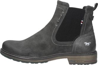Mustang Chelsea Boots - Heren - Chelseaboots - Grijs - 46 EU - Leer - Schoenen