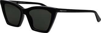 Alexander McQueen Stijlvolle zonnebril Am 0536S voor de zomer - Dames - Zonnebrillen - Zwart - 54 MM - Accessoires