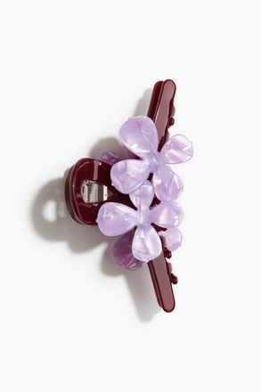 H&M Flower-detail hair claw - Red