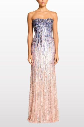 Jenny Packham Honesty Sequin-Embellished Maxi Dress in Sugar Purple at Nordstrom, Size 16 Uk