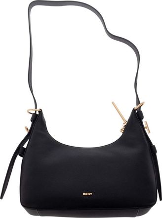 DKNY Mindy Leren Kruistas (Zwart/Goud)