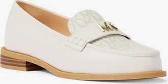 Michael Kors Lex Leather and Signature Logo Loafer