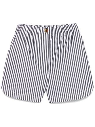 Sportmax Womens Striped Cotton Shorts