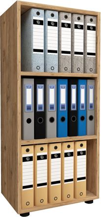 ebuy24 Estante De Madera Vcm De Pie Gabinete De Archivo De Ahorro De Espacio Dimensiones Aprox. Al. 108 X An. 49 X T. 32 Cm Estante Elegante Estante De Ofici