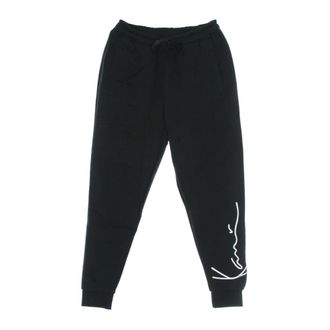Karl Kani Zwarte Fleece Trainingspak Trainingsbroeken - Dames - Sweatpants - Zwart - XS - Katoen - Broeken