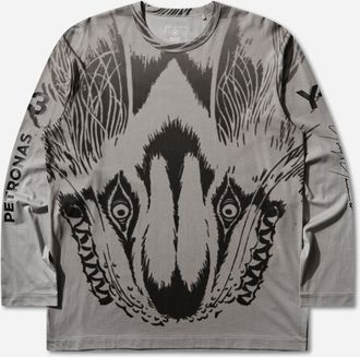 Yohji Yamamoto Mercedes-AMG Wolf Graphic Long Sleeve T-Shirt Black