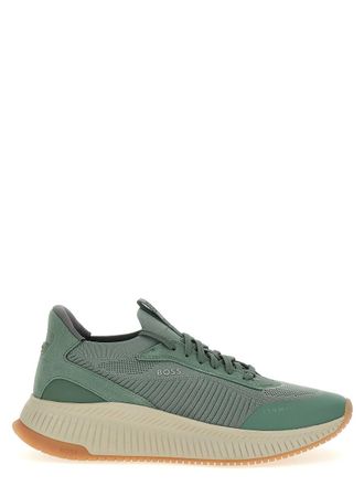 Hugo boss trainers green best sale