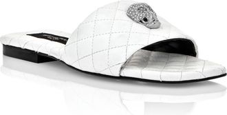 Philipp Plein Platte Sandalen Skull