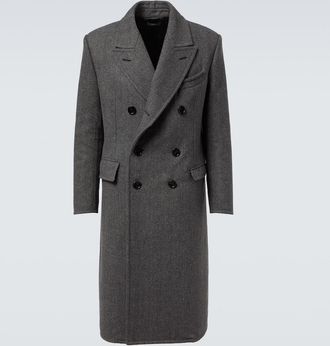 Tom Ford Double-breasted virgin wool twill coat