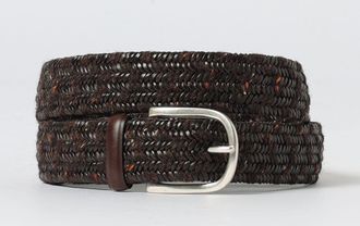 Orciani Cintura Orciani in pelle e lana intrecciata